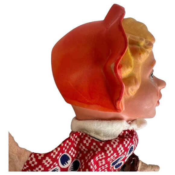 Vintage Mr Rogers Red Riding Hood Hand Puppet Doll Toy Punch & Judy Made Germany - Picture 5 of 6